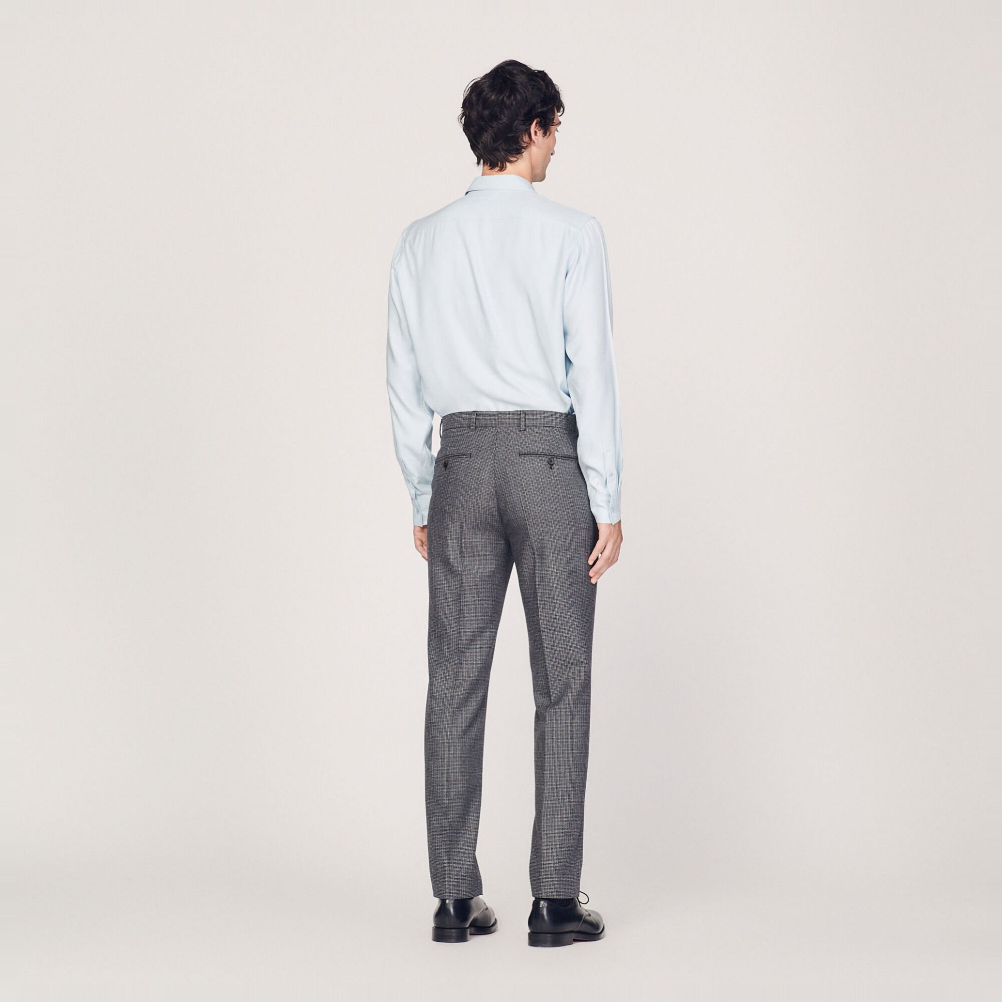 Virgin wool suit trousers