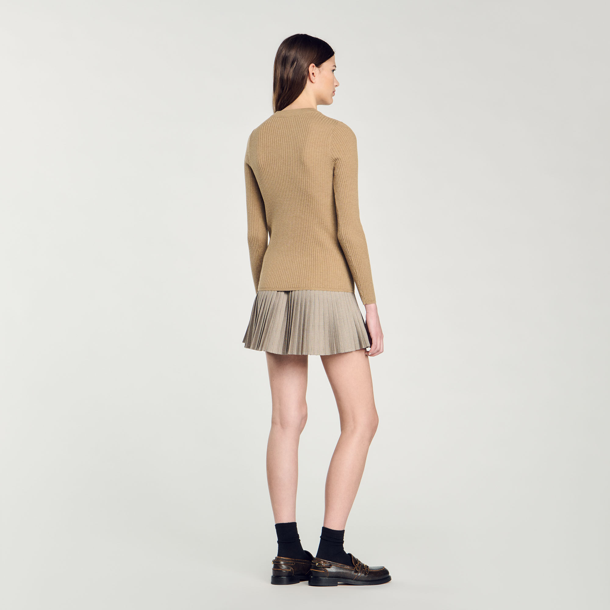 Rib knit jumper