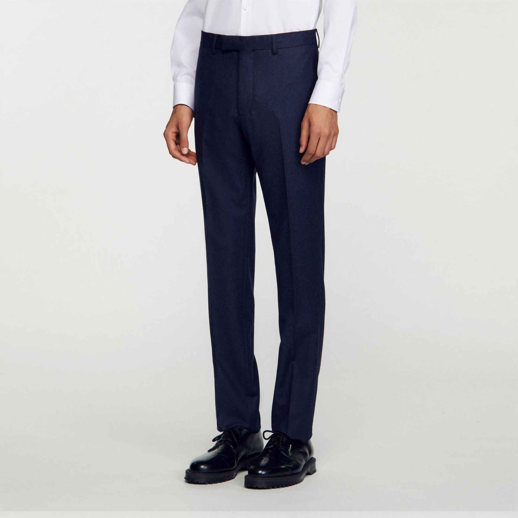 Virgin wool suit trousers