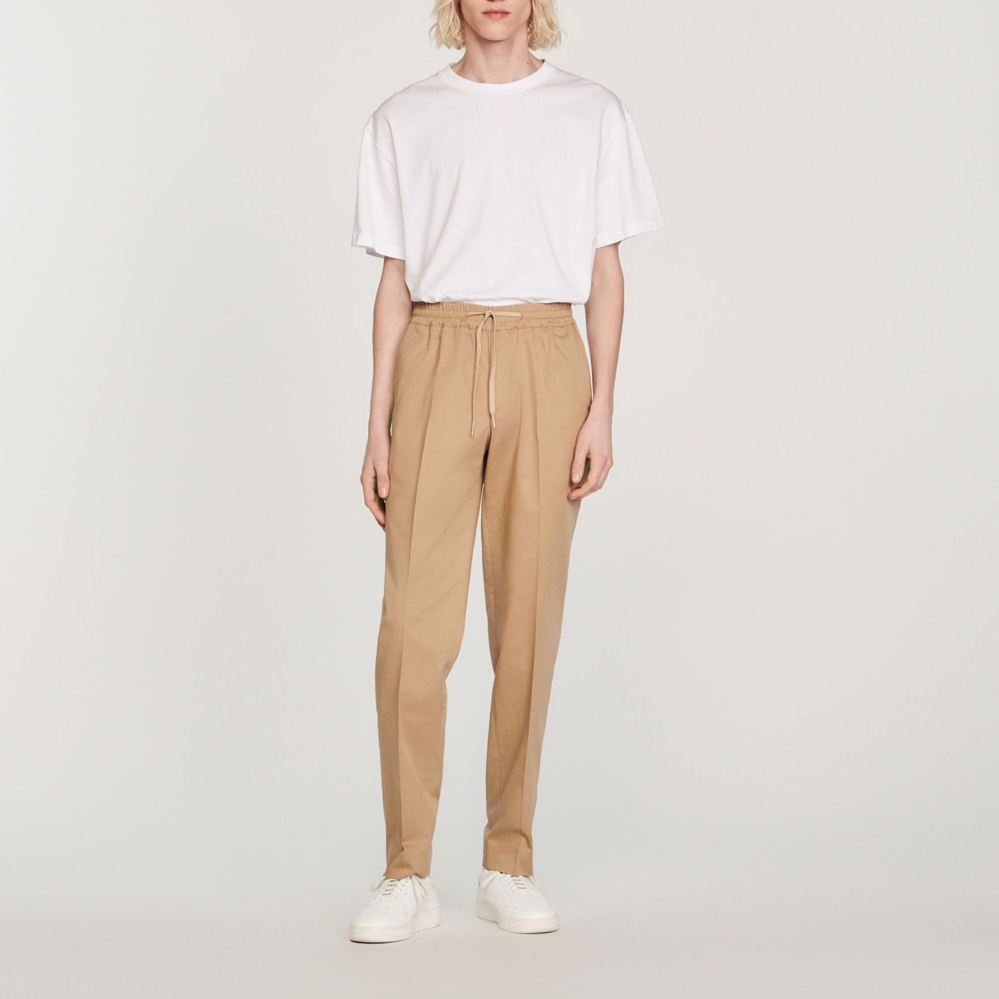Elasticated straight-leg trousers - Men | Sandro