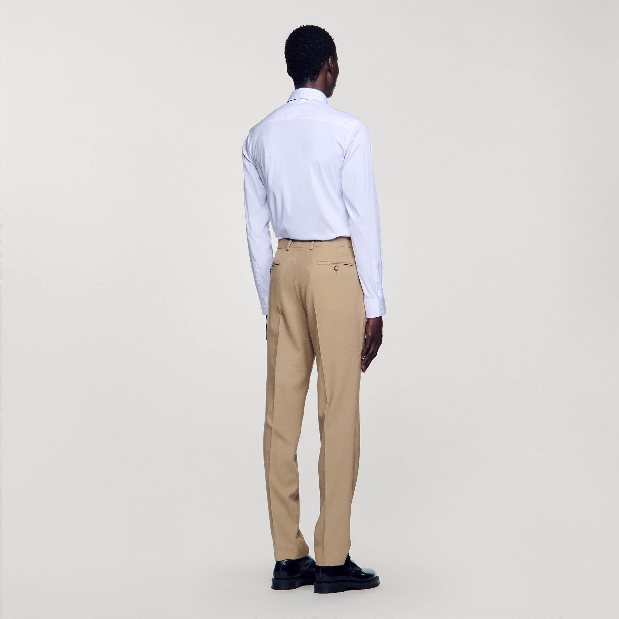 Wool suit trousers
