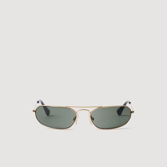 Oval metal sunglasses