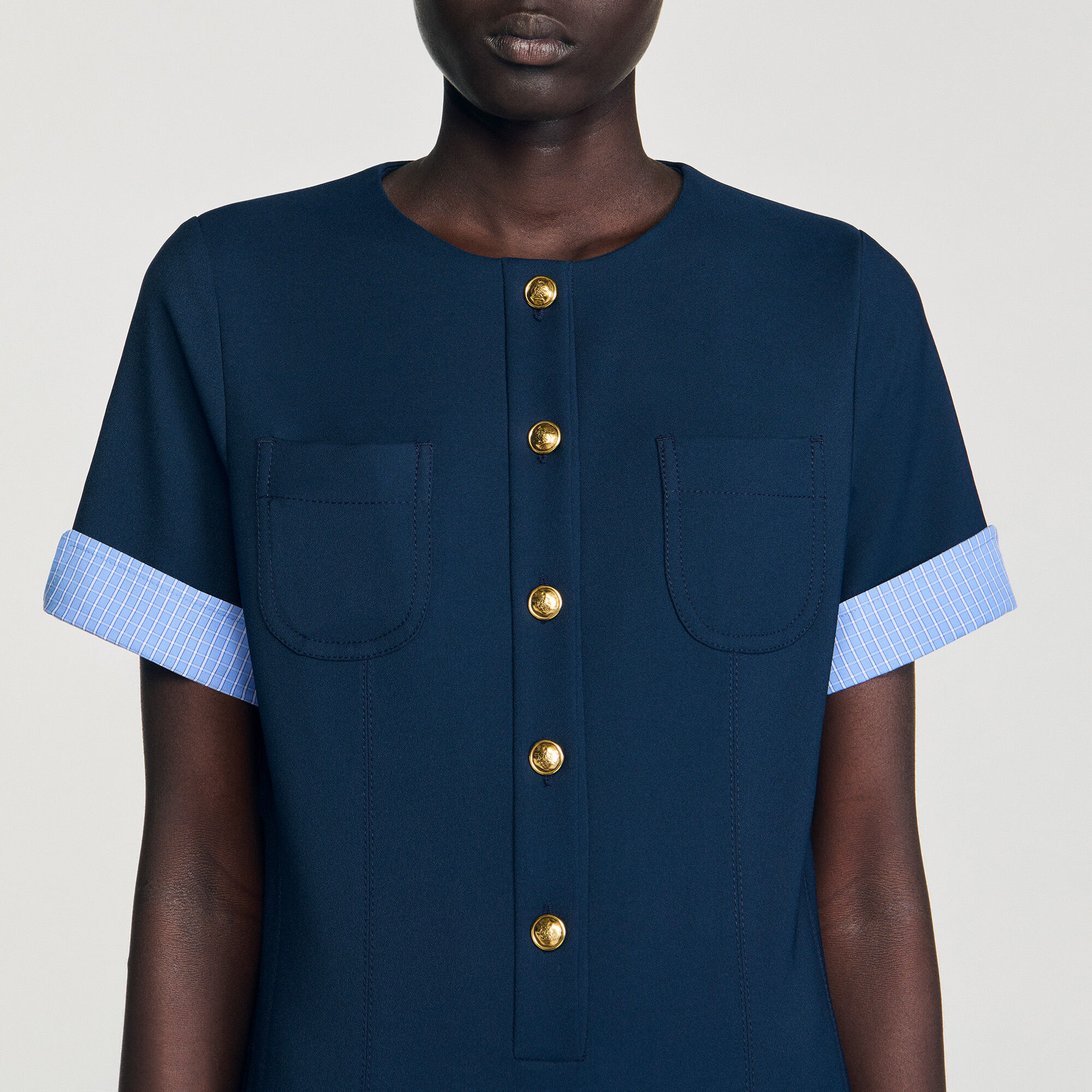 Short pleated dress