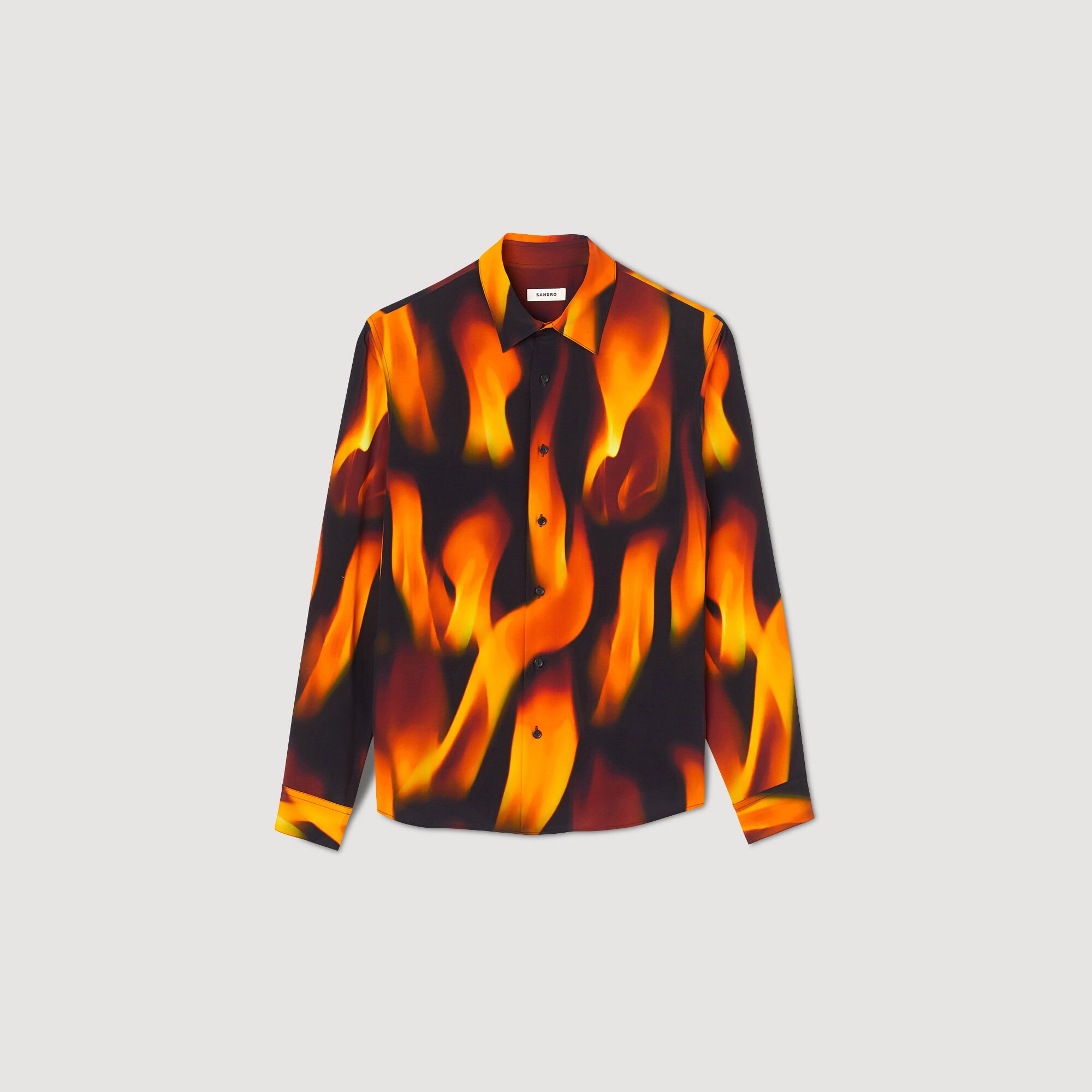 Flame pattern shirt