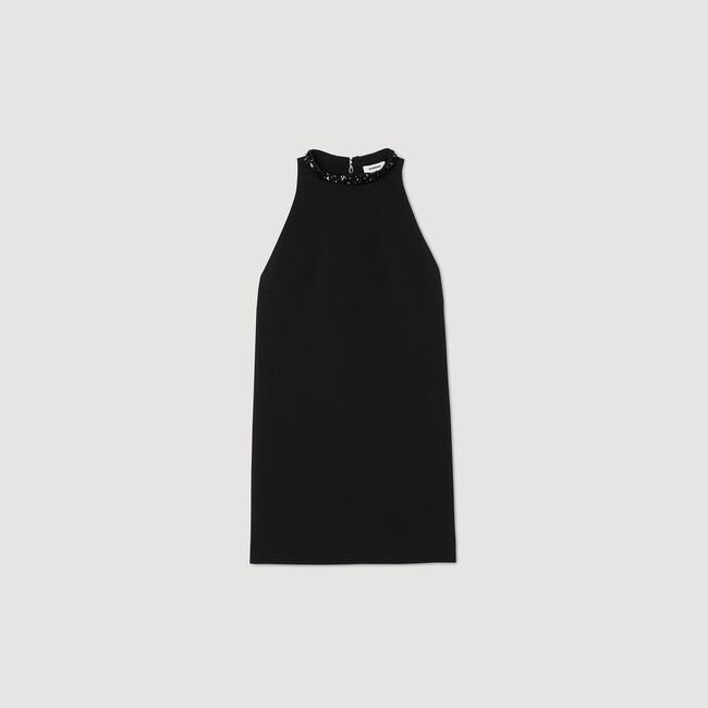 Jewel neck dress