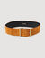 Wide leather crust belt