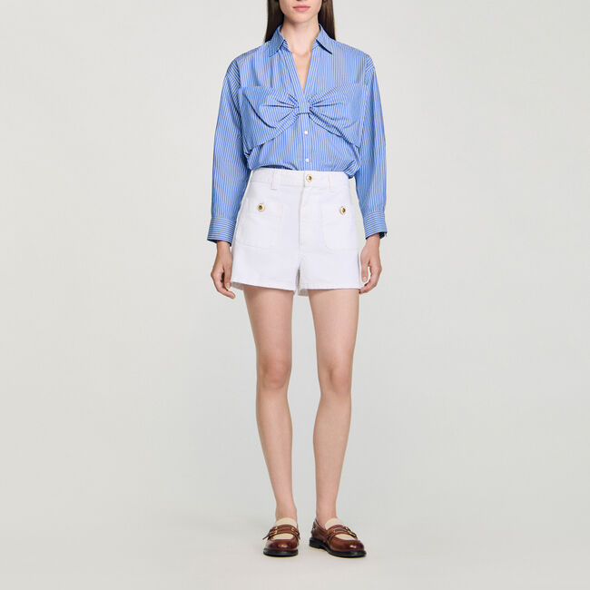Oversized bow shirt - Women | Sandro