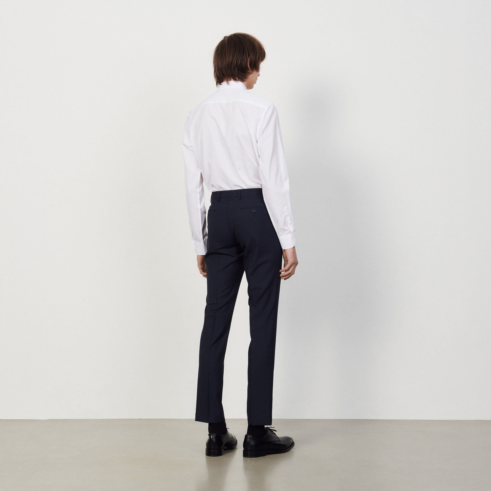 Virgin wool suit trousers