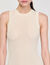 Short knit dress with ruffle