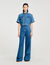 Cropped denim shirt