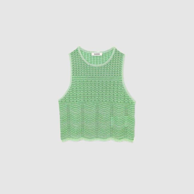 Decorative knit top
