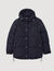 3/4-length hooded puffer jacket