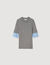 Jumper with contrast short sleeves