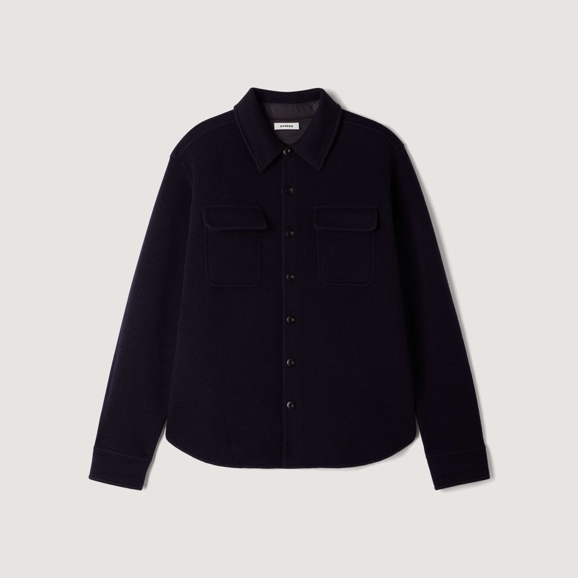Boiled wool overshirt - Men | Sandro
