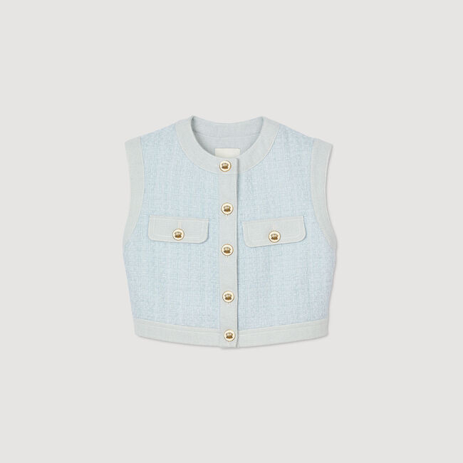 Decorative tweed jacket