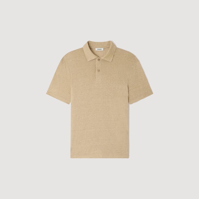 Linen polo shirt