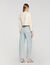 Cropped sequinned cotton jacket