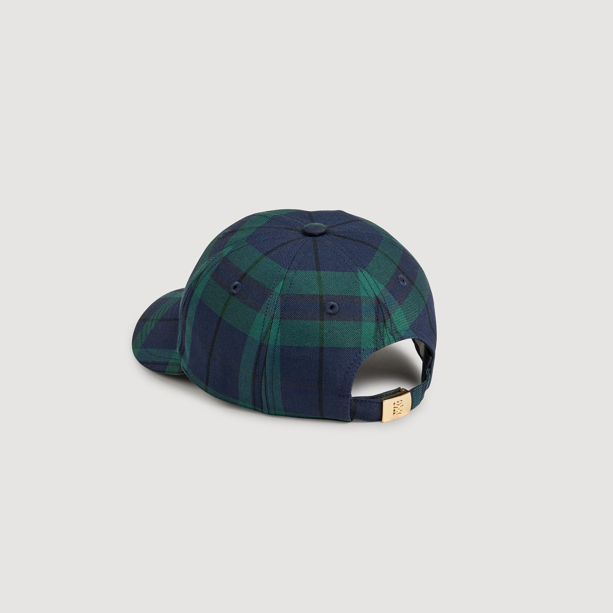 Checked cap