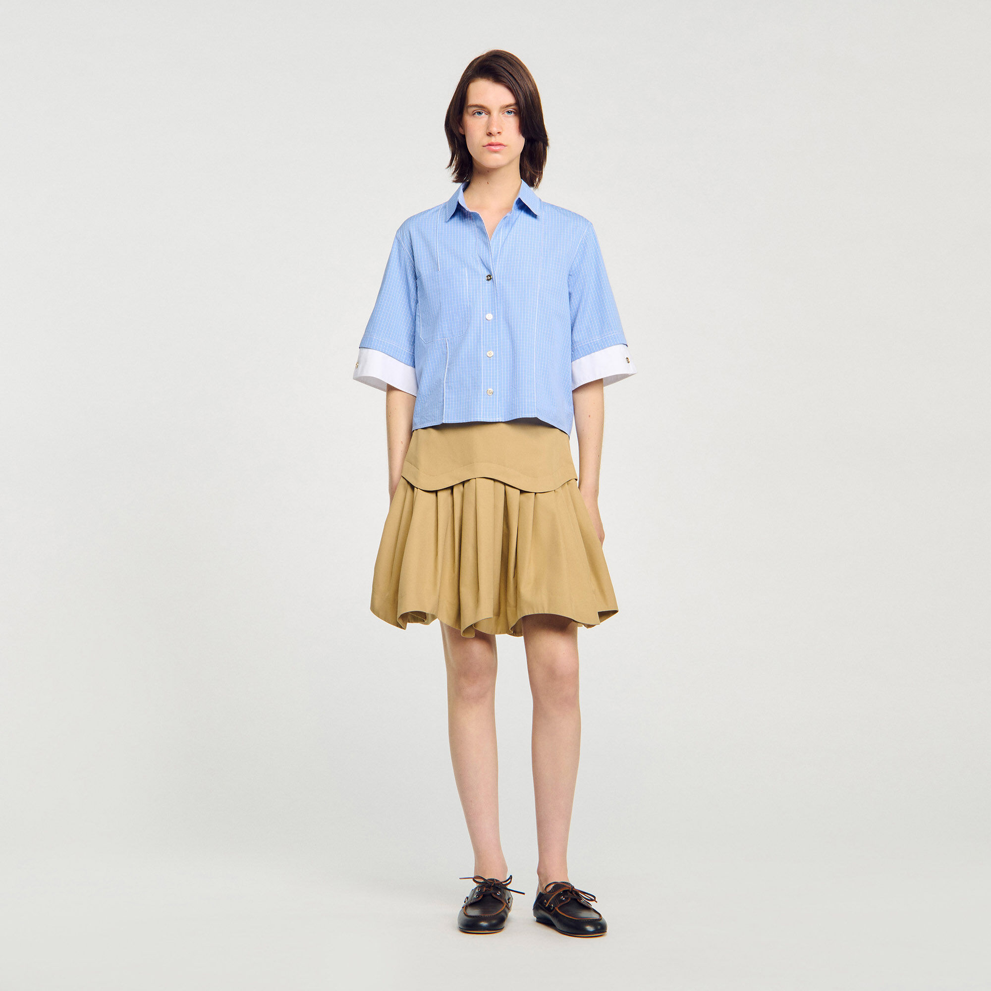 Oversized check shirt