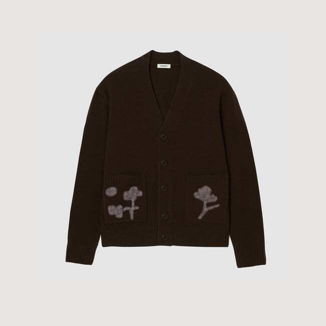 Floral pattern cardigan