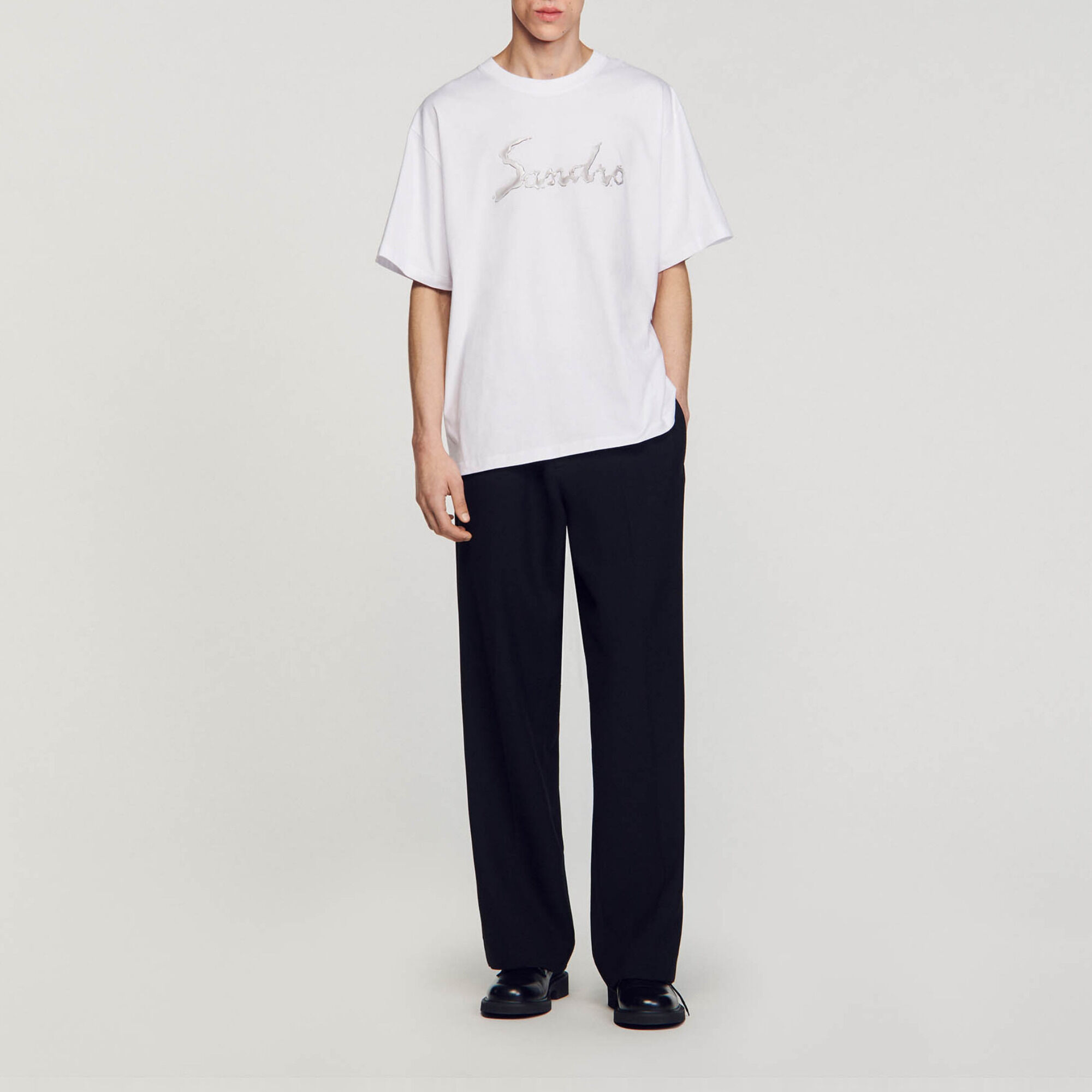 Oversized cotton T-shirt - Men | Sandro