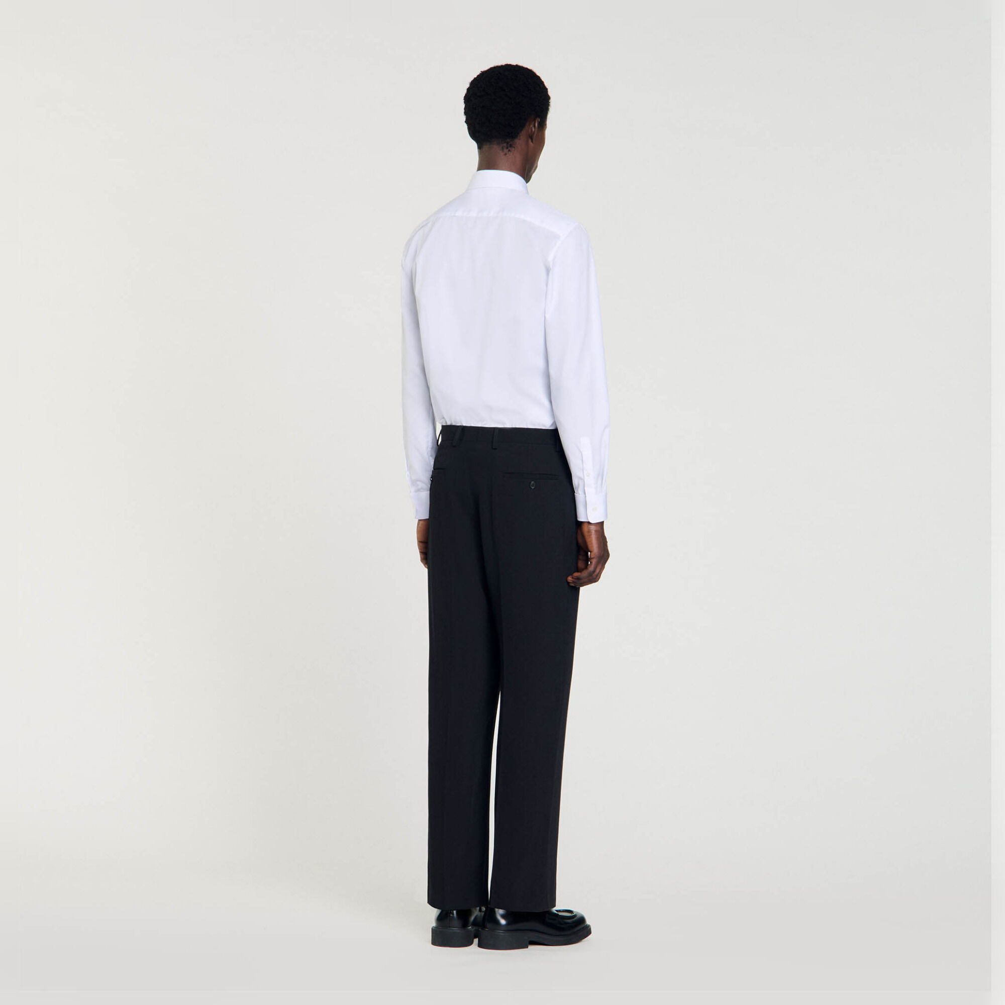 Wool suit trousers