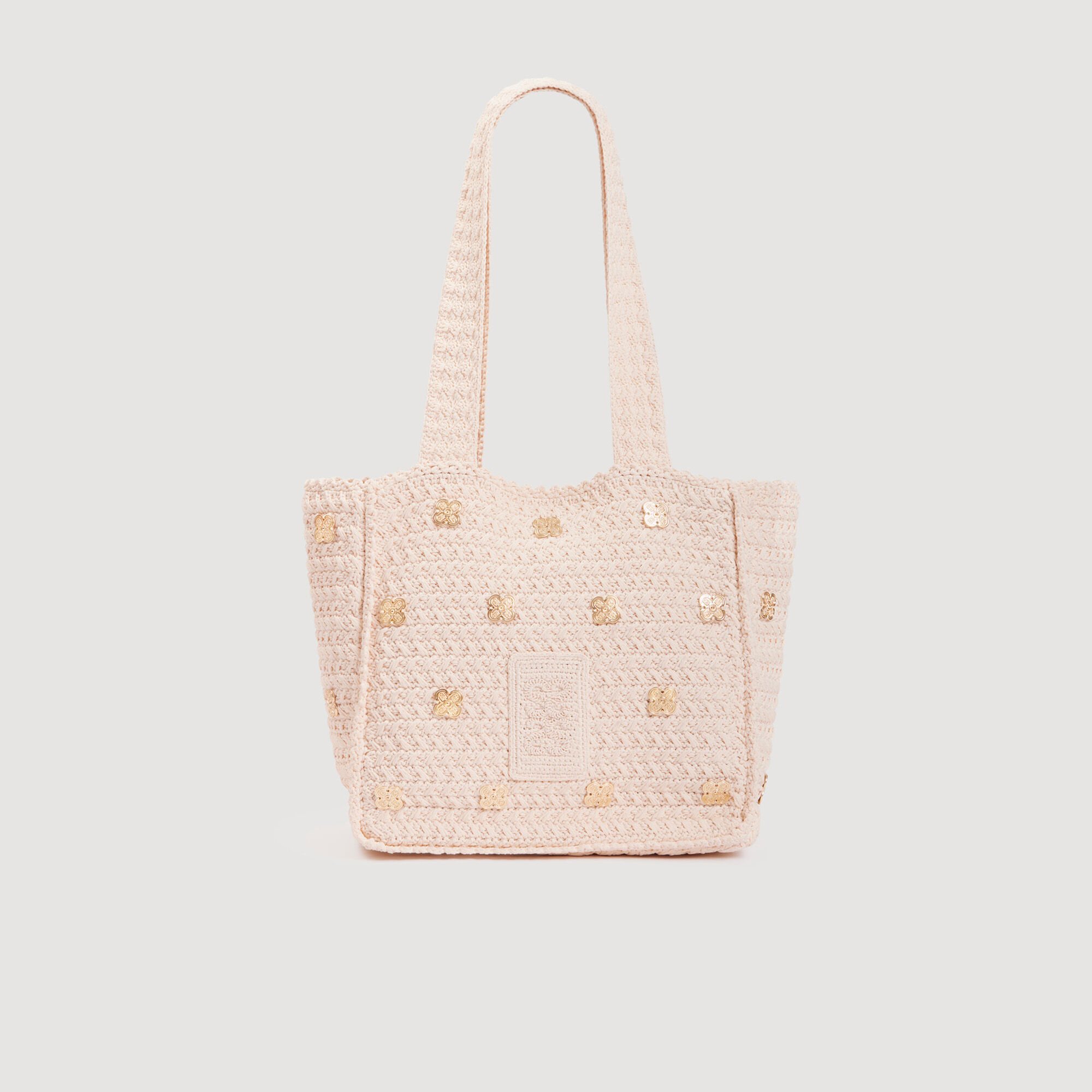 Crochet bag with tassels
