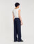 Elasticated wide-leg trousers