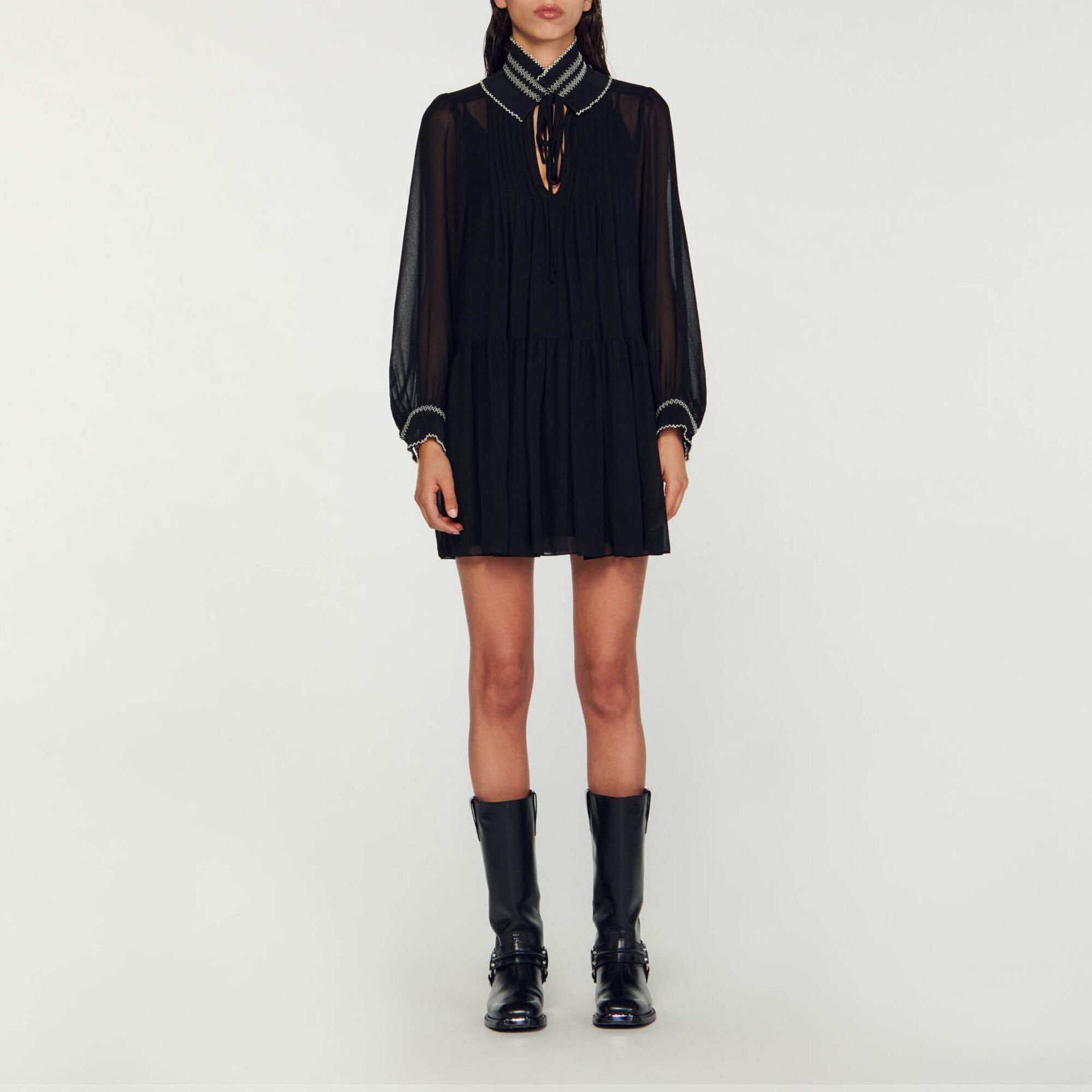 Billowy chiffon dress