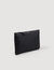 Zipped pouch in coated canvas