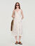 Openwork floral cotton maxi dress