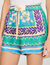 Short floral print shorts