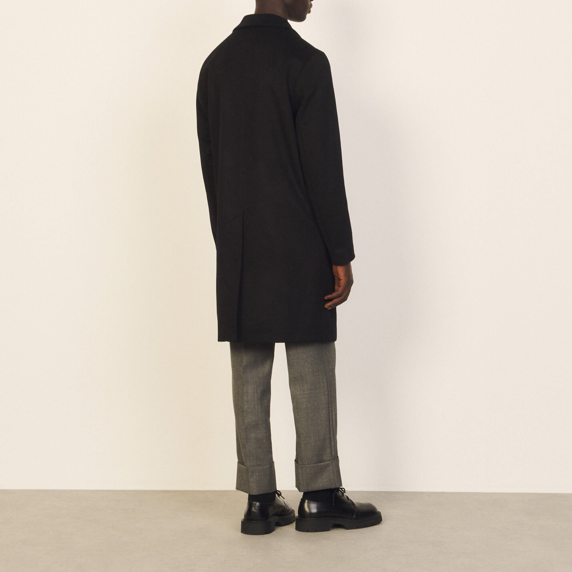 Wool and cashmere coat