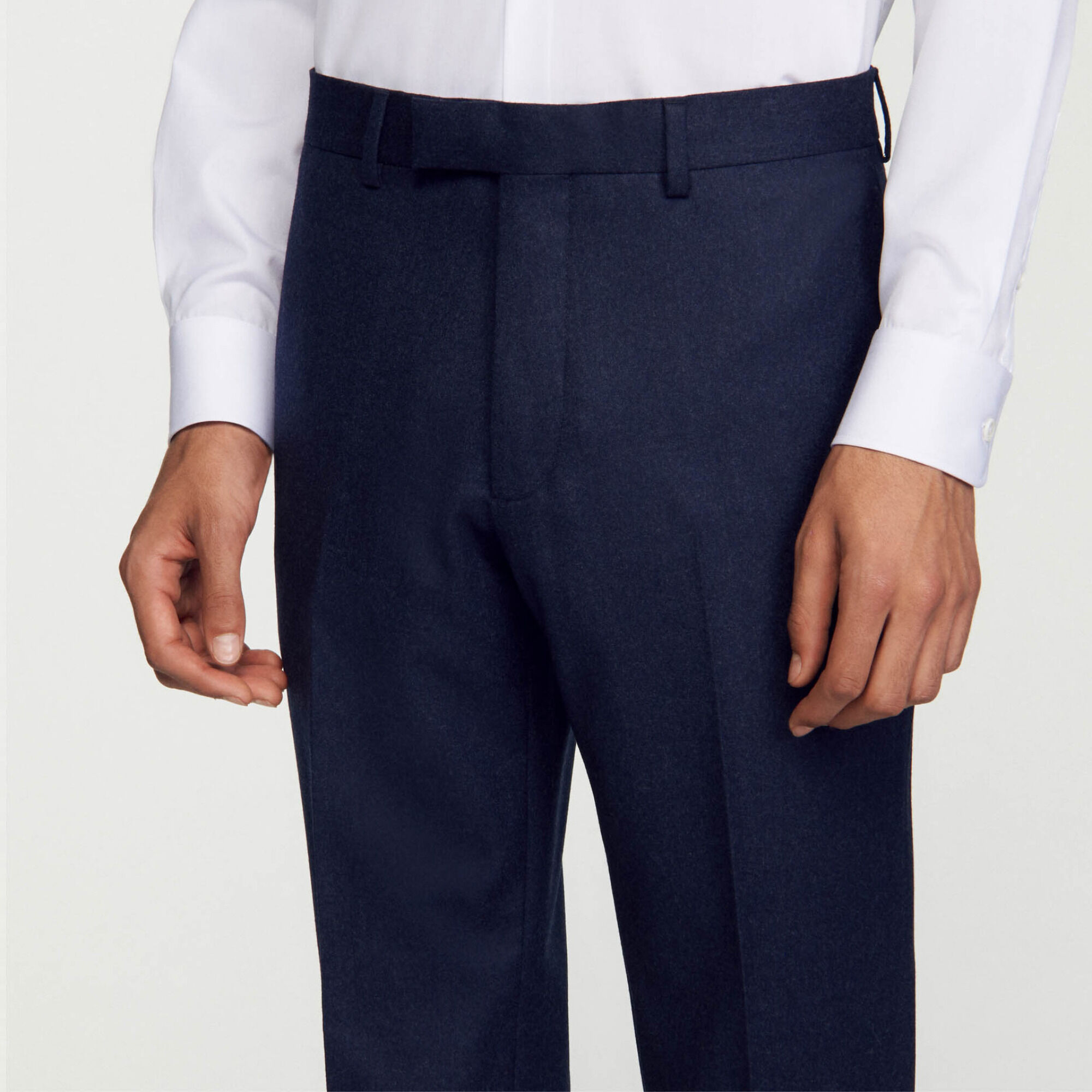 Virgin wool suit trousers