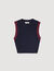 Two-tone knit top