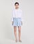 Short pleated rhinestone skirt