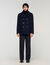 Straight-fit wool-blend coat