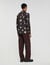 Floral print linen shirt