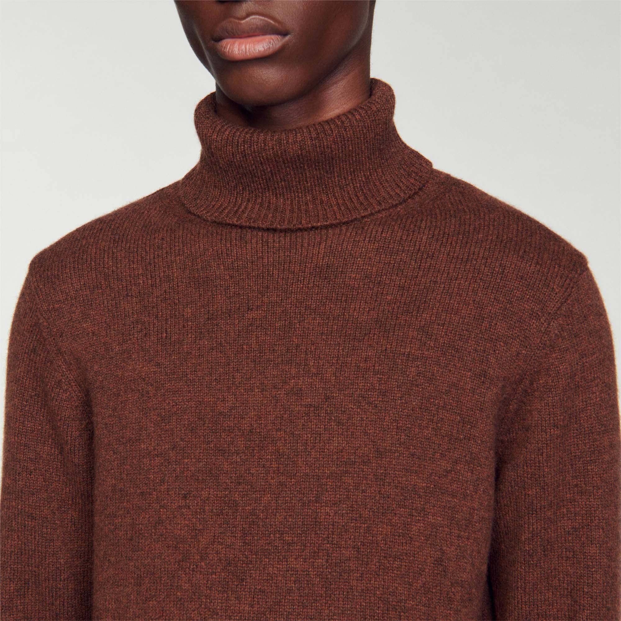 Wool and cashmere turtleneck jumper