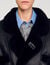 Short shearling coat