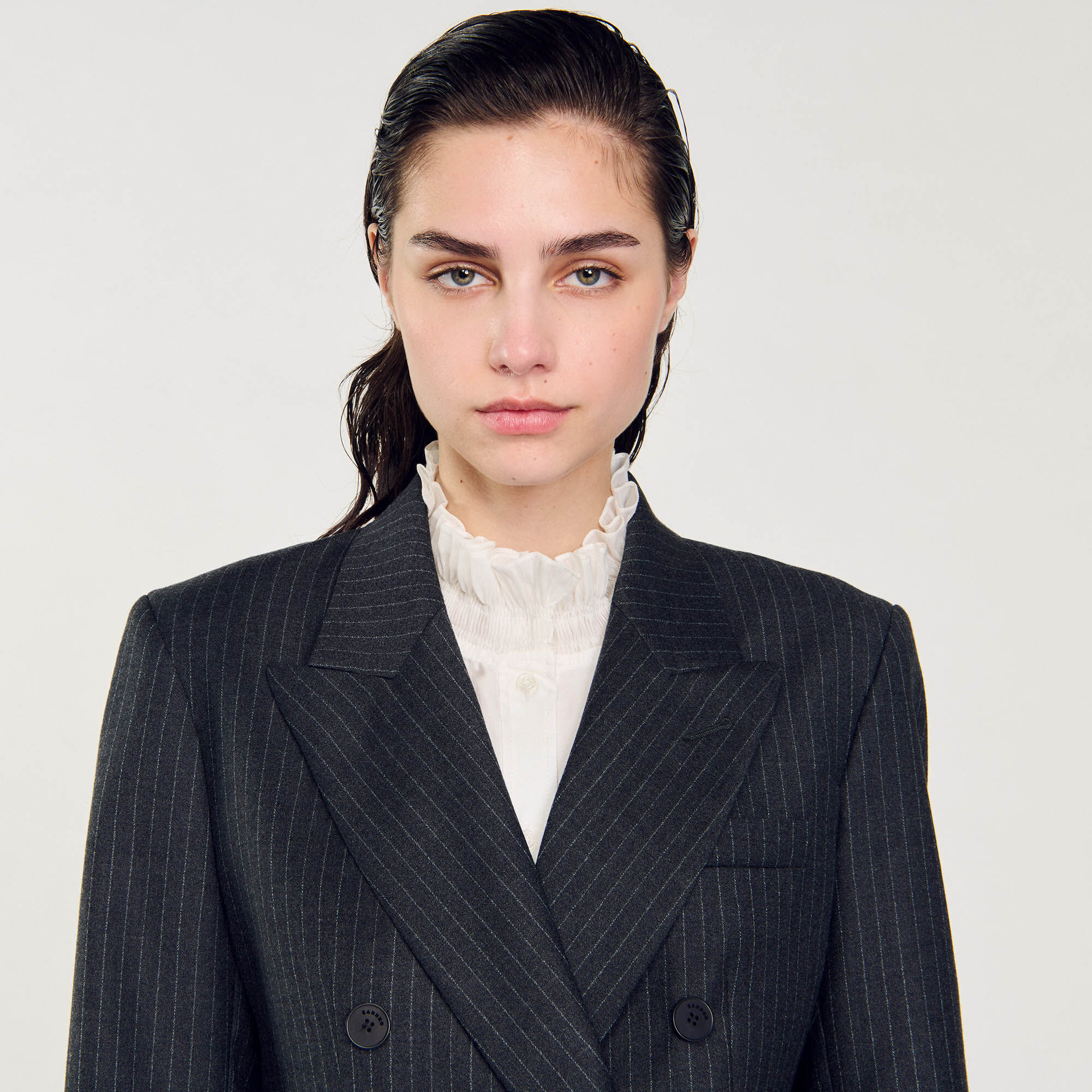 Stripy suit jacket