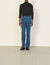 Slightly flared denim trousers