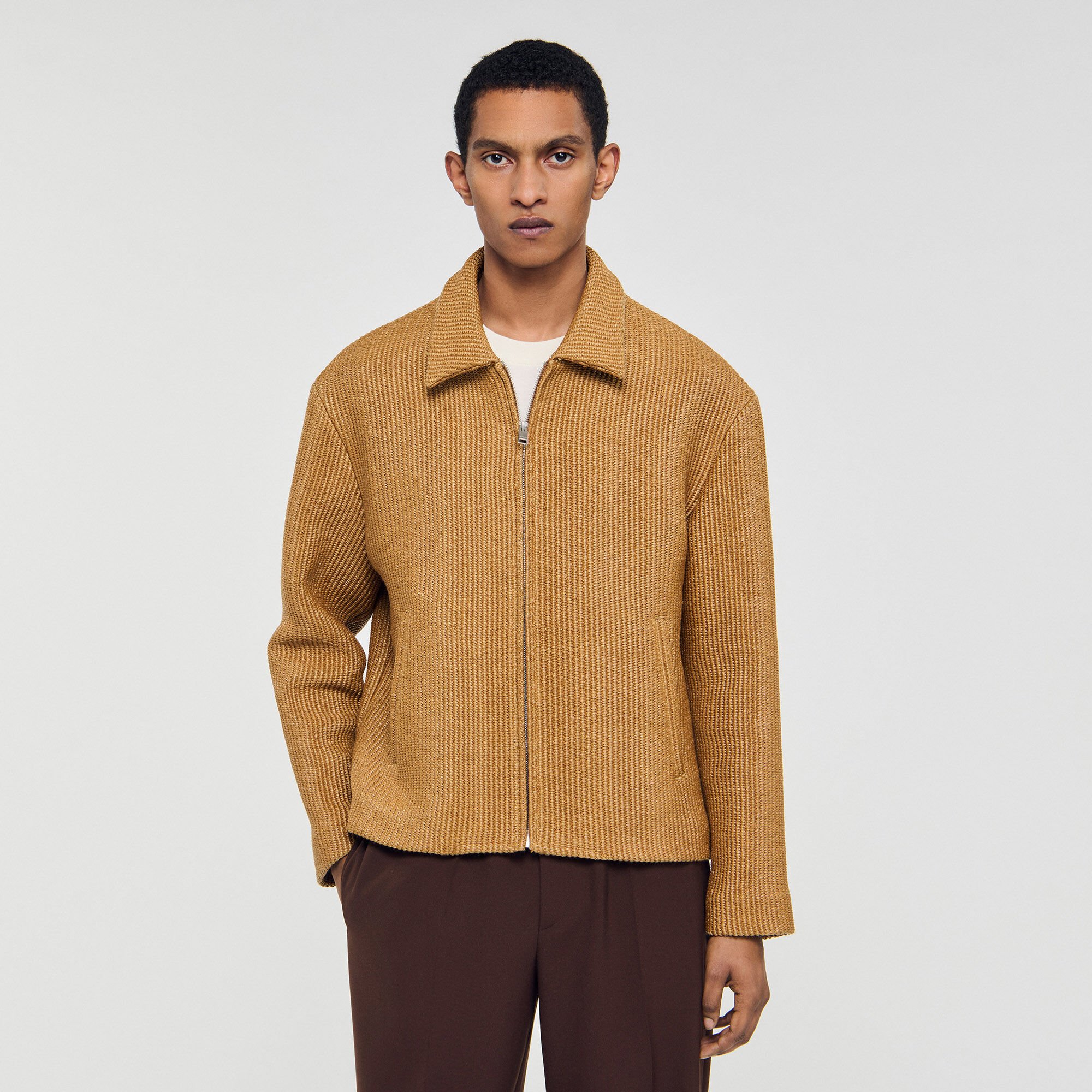 Woven raffia jacket