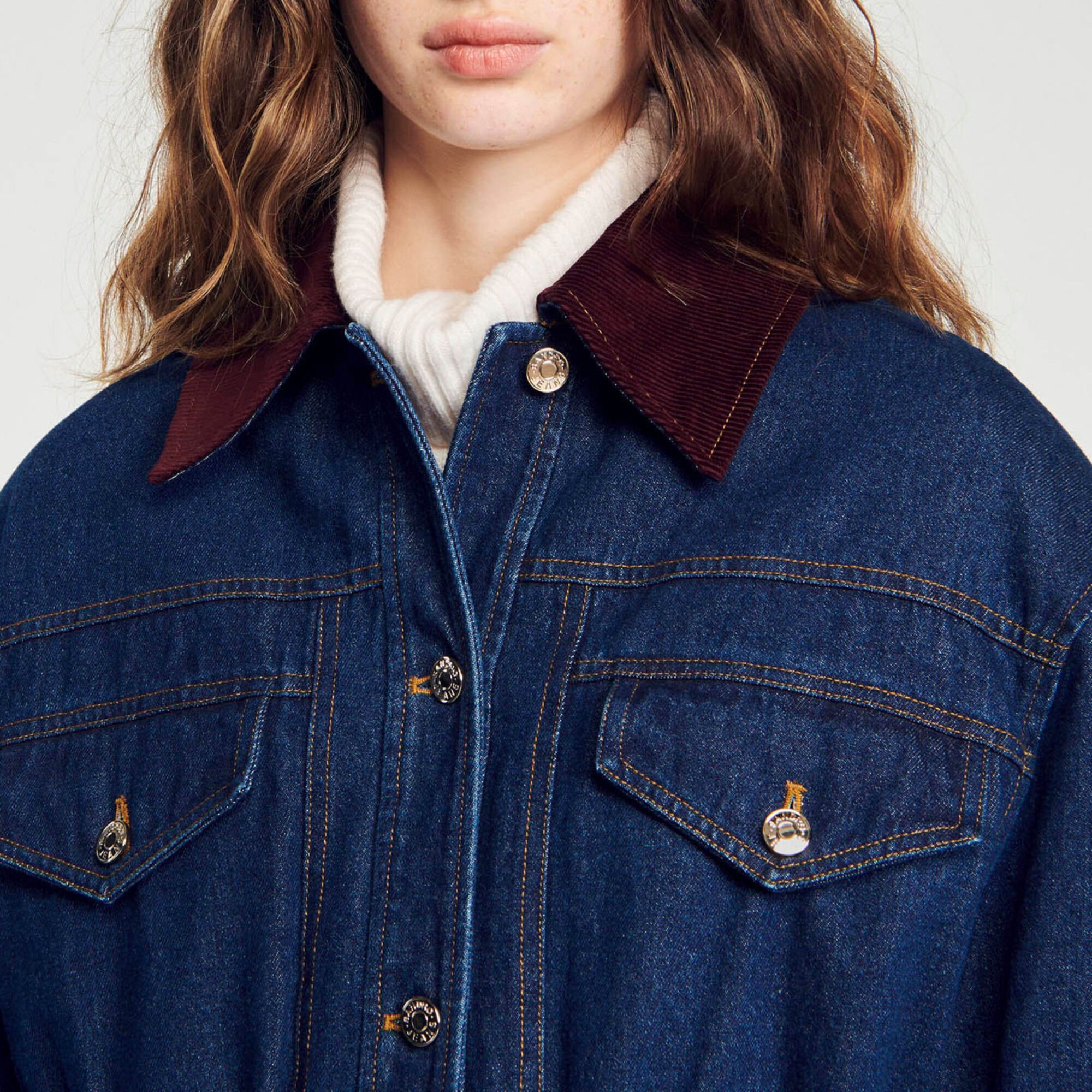 Reversible denim jacket