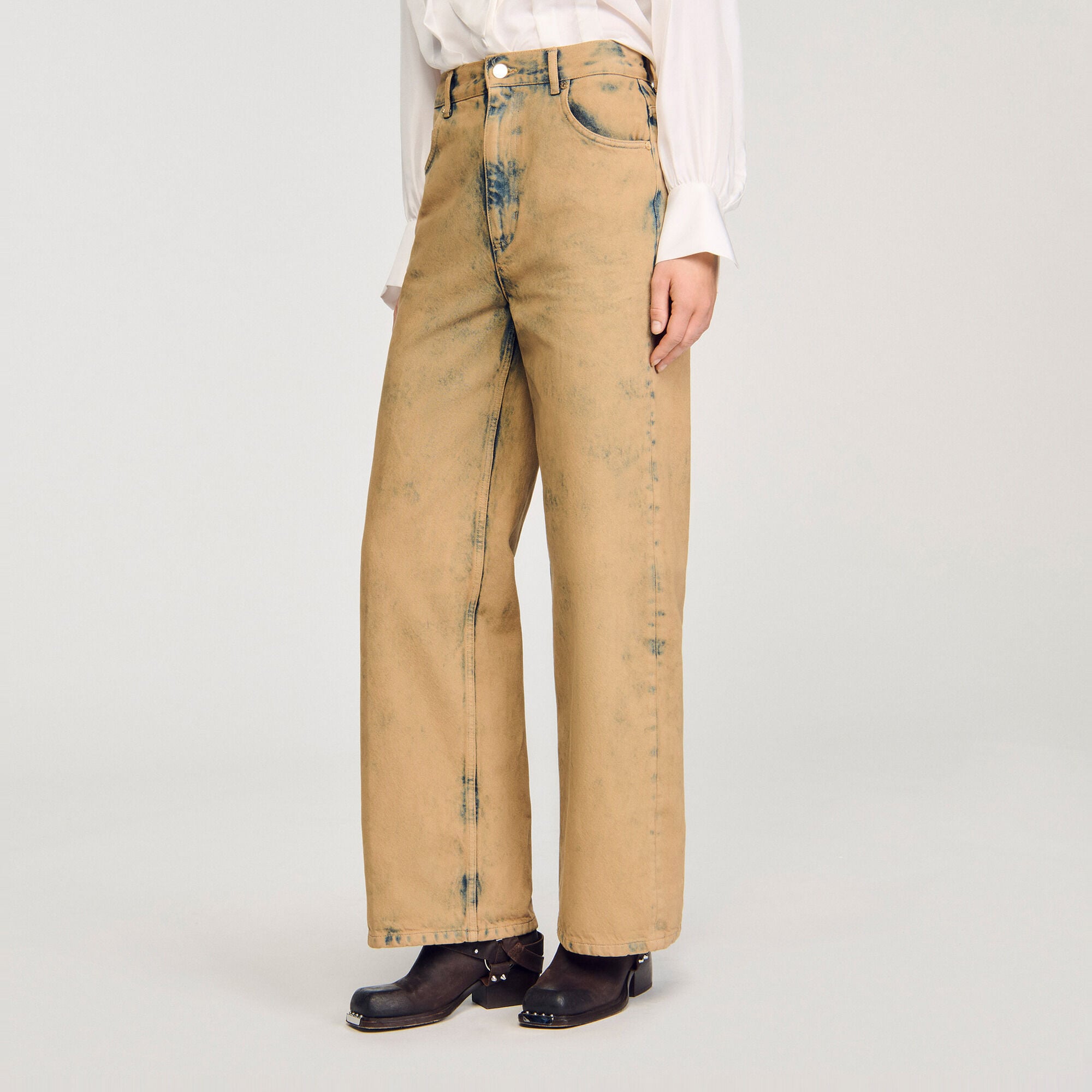 Faded wide-leg jeans - Women | Sandro