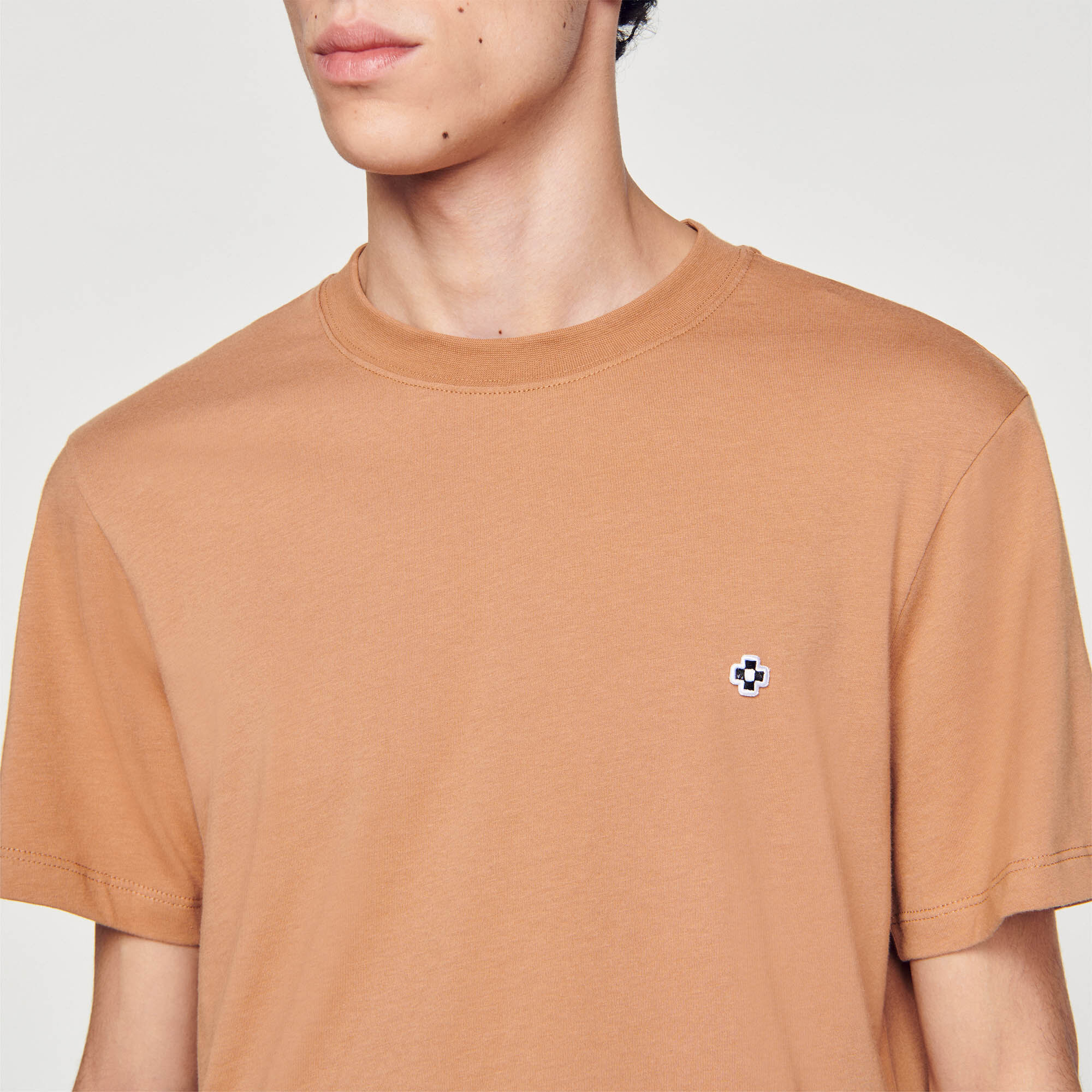 T-shirt with Square Cross patch