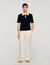 Two-tone polo shirt