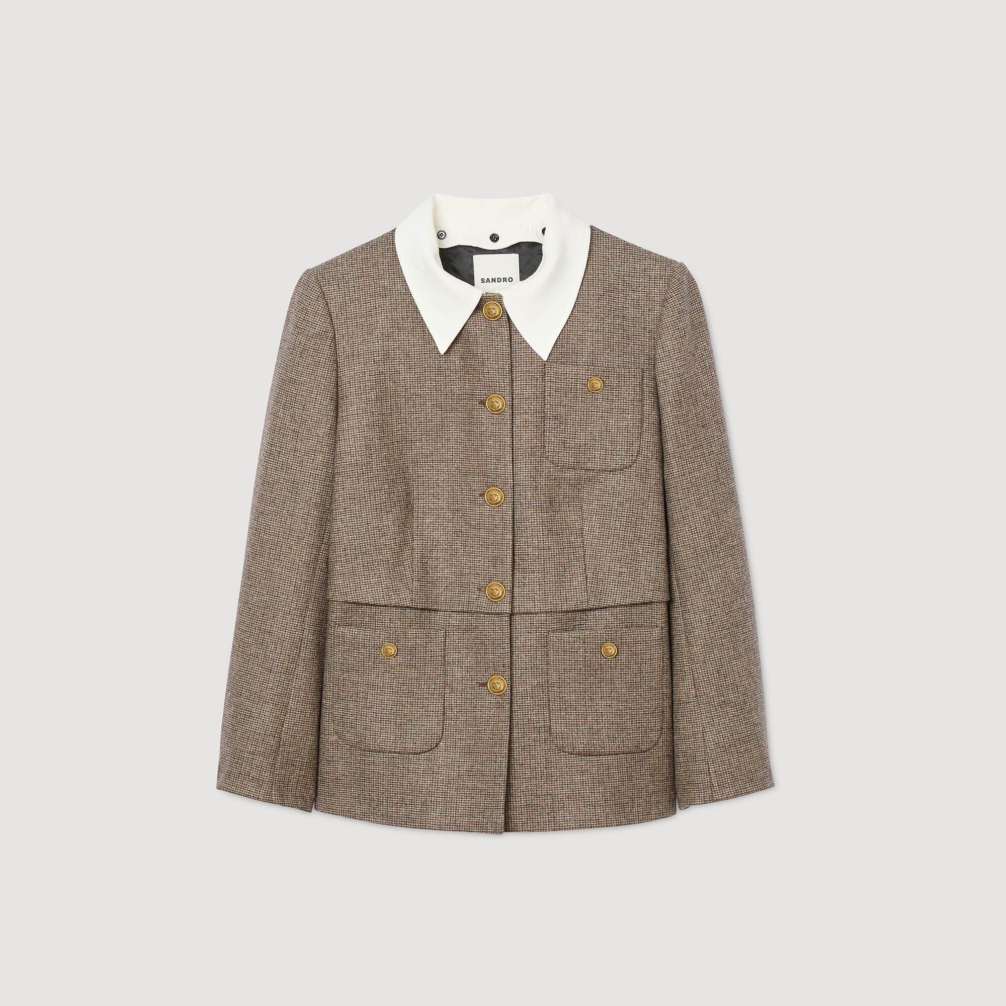 Houndstooth suit jacket
