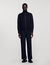 Zip-up wool cardigan