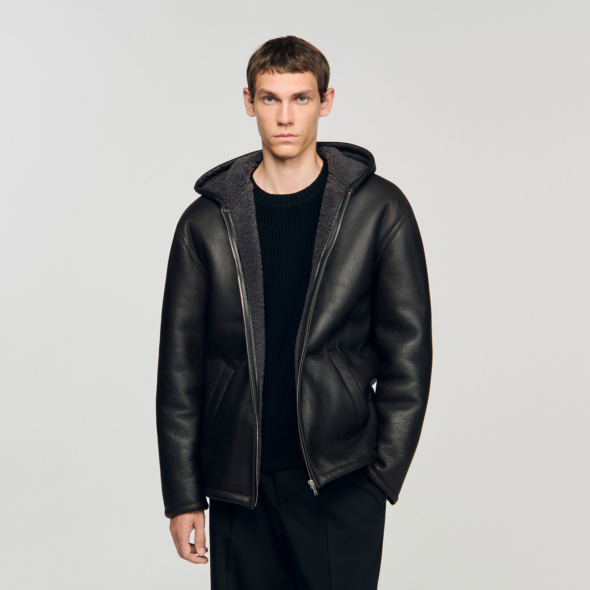 Shearling leather jacket